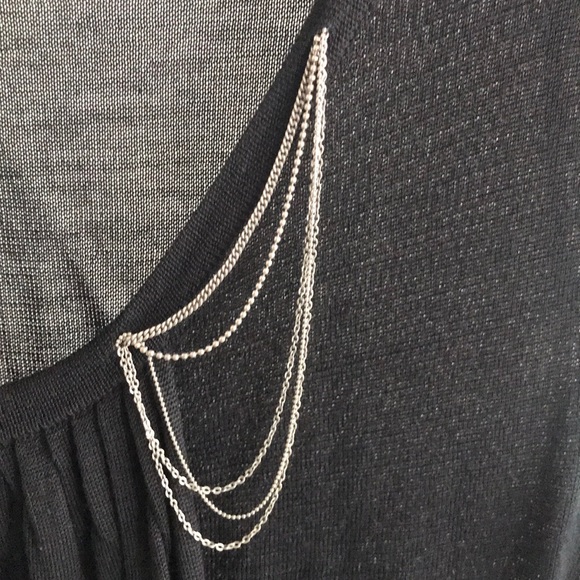 SHARON WAUCHOB COLLECTION K Silk Top with chains - Picture 7 of 8